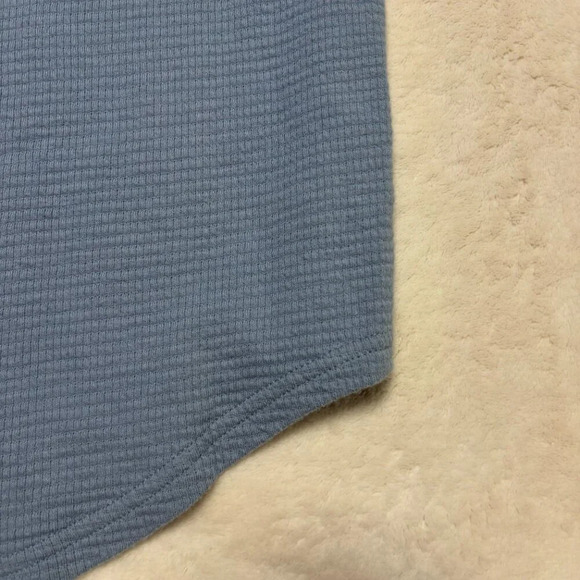 Hollister Mens 100% Cotton Waffle Knit Long‎ Sleeve Shirt XS Baby Blue - Picture 9 of 10